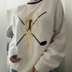 Vintage Golf Sweater Oversized